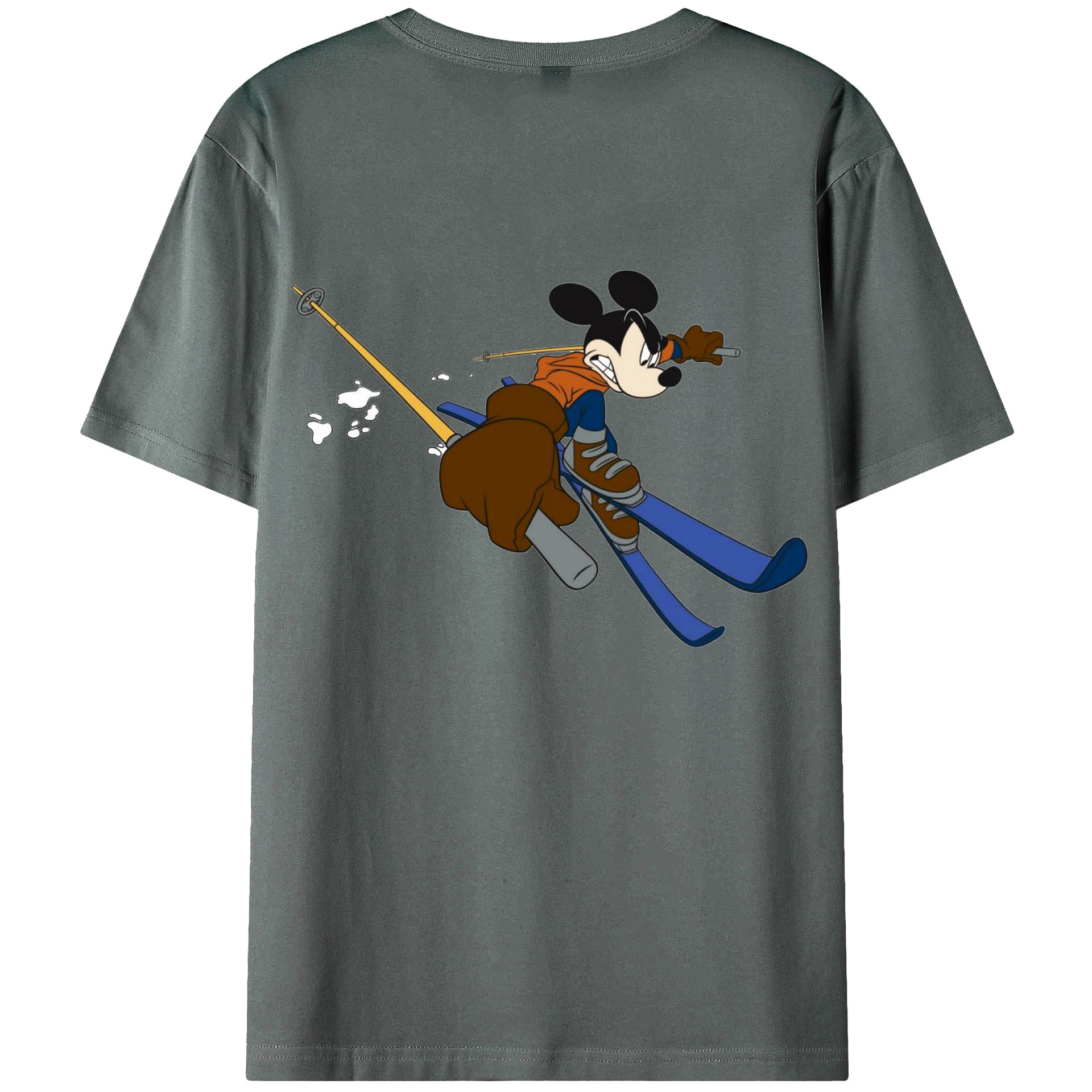 （画像用） ミッキーマウス Mickey Mouse 綿100％半袖Tシャツ（背面プリント）